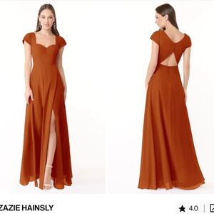 Azazie Hainsly Paprika Bridesmaids Dress